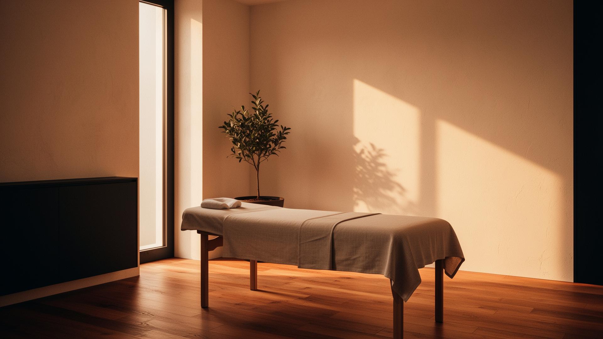 Rustige, professionele fysiotherapie-praktijkruimte